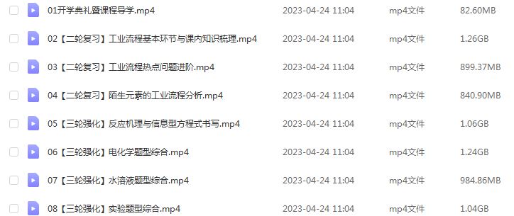 23年高中网课教程猿辅导2023廖耀华高三化学视频教程高考化学二三轮复习春季班