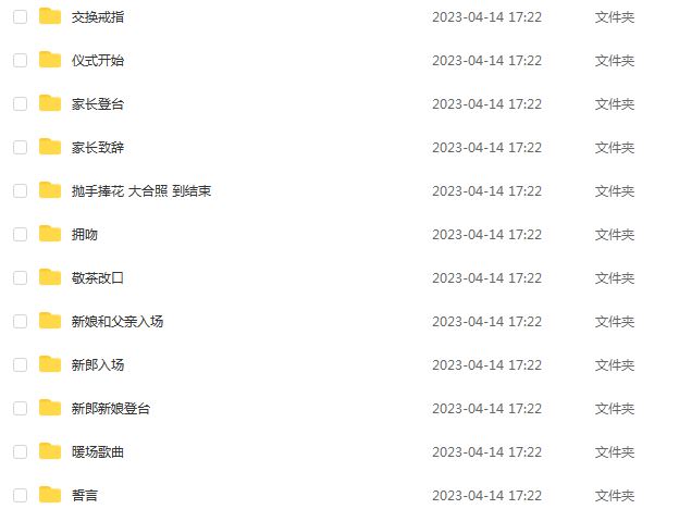 婚礼音乐全集百度网盘打包下载
