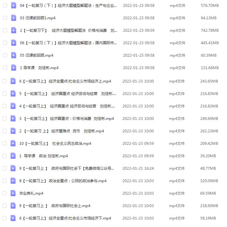 高中政治网课教程下载猿辅导22年刘佳彬高三政治A+