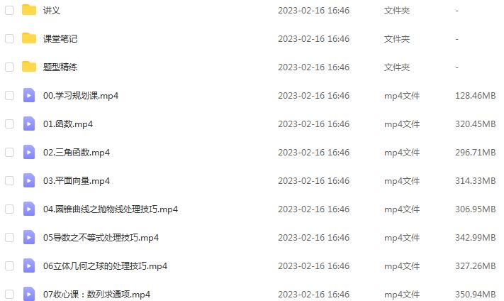 22年高考数学网课教程作业帮2022祖少磊高三数学复习视频教程+讲义（寒假班+春季班）