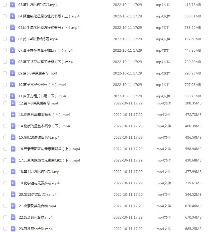 高中化学网课资源下载2023康永明高三化学视频教程+讲义