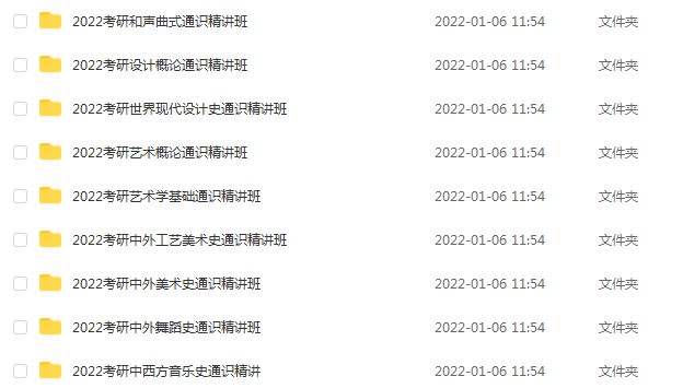 2022年考研艺术硕士全程教学视频,102G学习资料百度网盘资源打包下载，舞蹈/美术/音乐/乐器考研课程全集