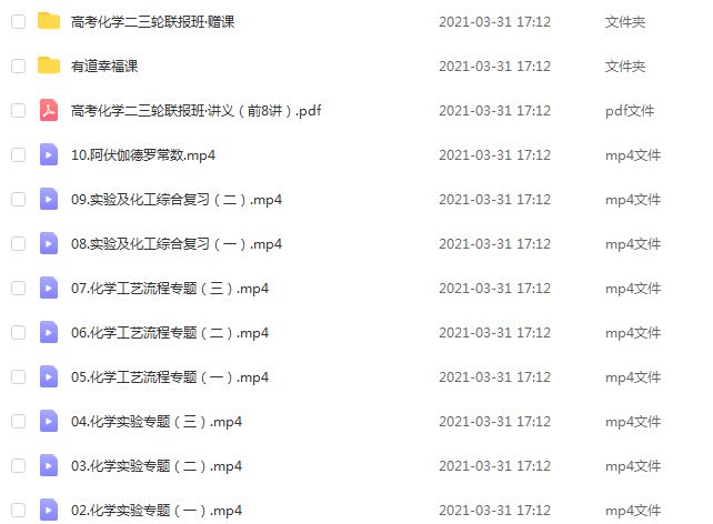 2021【赵瑛瑛】高三化学全年班,22.7G课程百度网盘打包下载,高考化学/高中化学教学课程