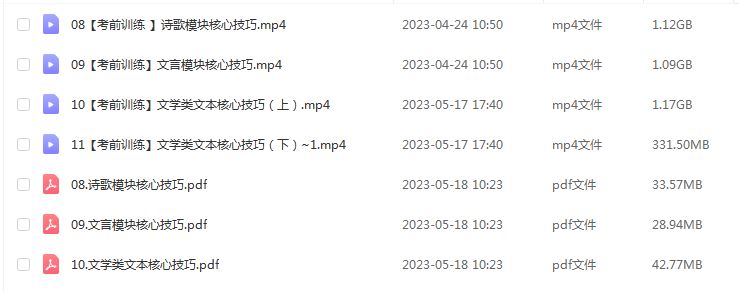猿辅导2023成瑞瑞高三语文视频教程+课件高考语文二三轮复习春季班