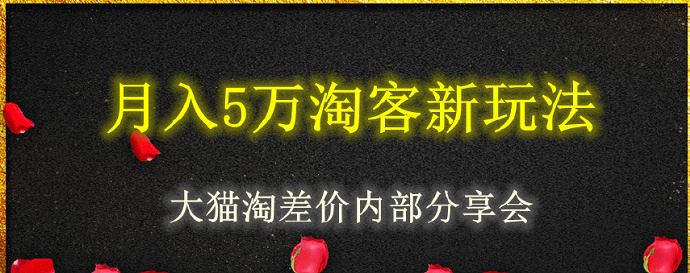 2020版大猫淘差价课程资源教程合集百度云下载