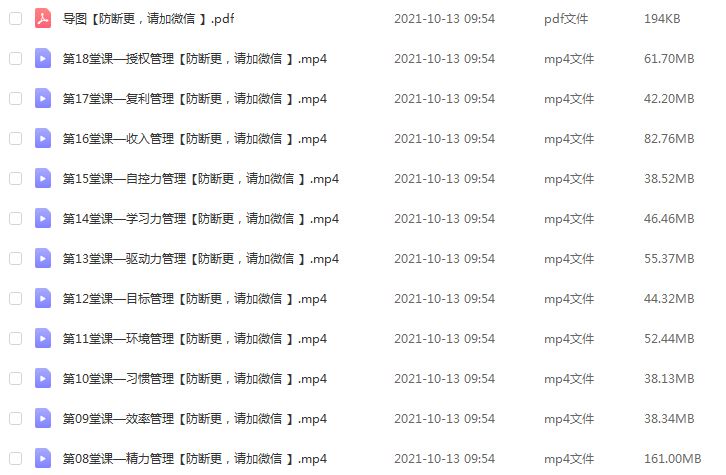 强势自律蜕变营怎样让自己脱胎换骨,百度网盘资源打包下载