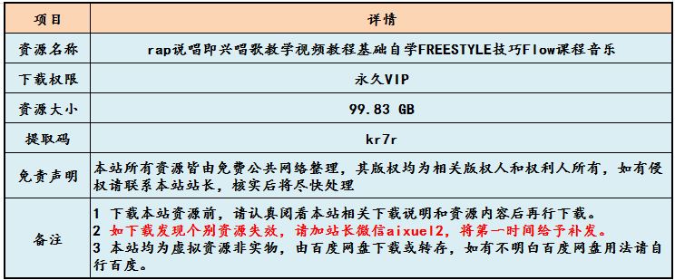新说唱教学视频大全
