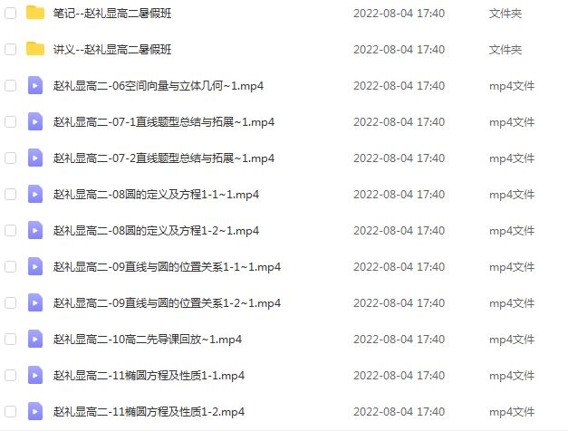 23年赵礼显高一数学课程-视频教程+讲义