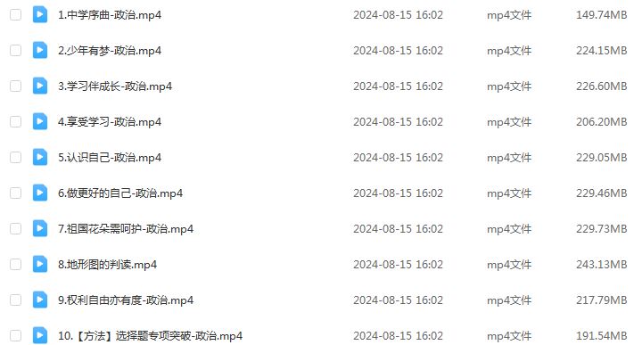 希望学2025樊帅初一政治培训班秋上网课教程