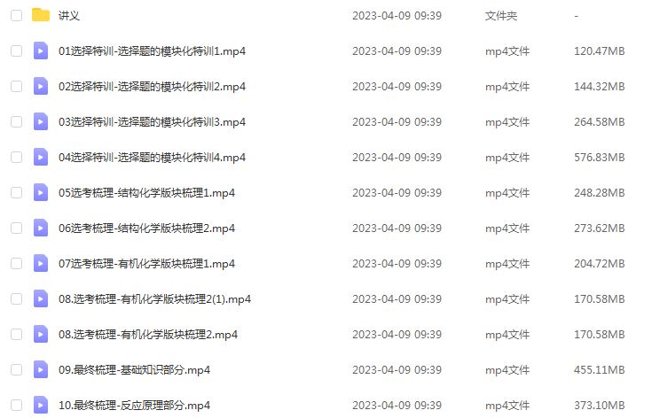 2023李政高三化学视频教程+讲义高考化学二三轮复习春季班