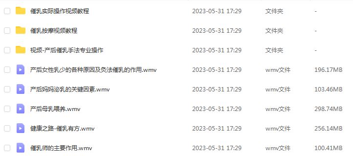 催乳视频教程大全