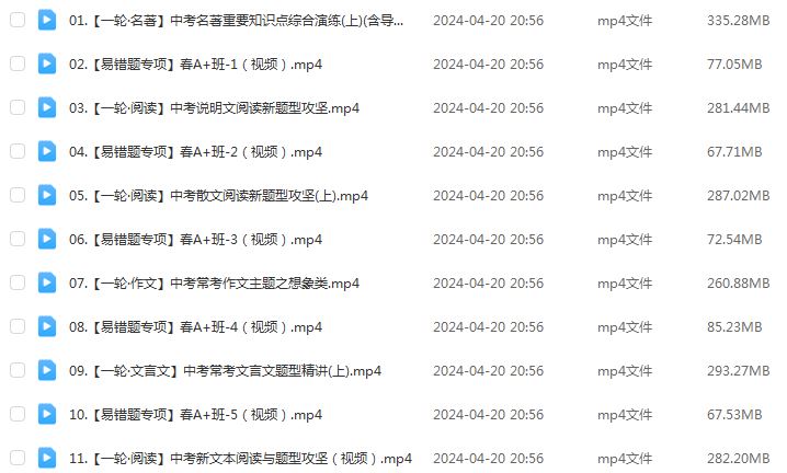 作业帮2024何铮铮初三语文a+寒假班（春上）