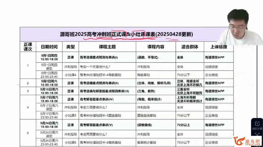 胡源2025高三数学三轮复习冲刺课 百度网盘下载
