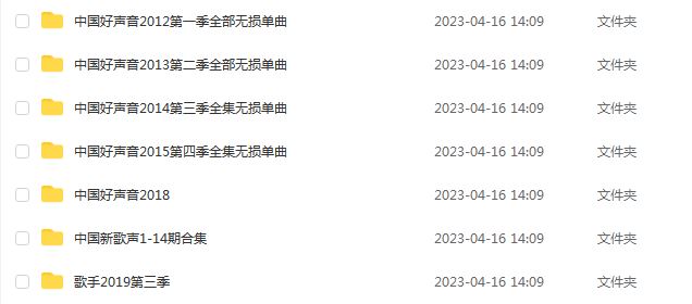车载优盘音乐中国好声音无损歌曲合集百度网盘打包下载