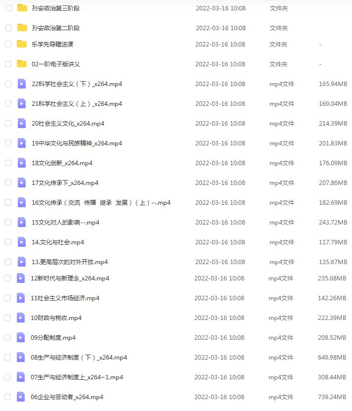 高中政治网课教程2022孙安高中政治全年联报班