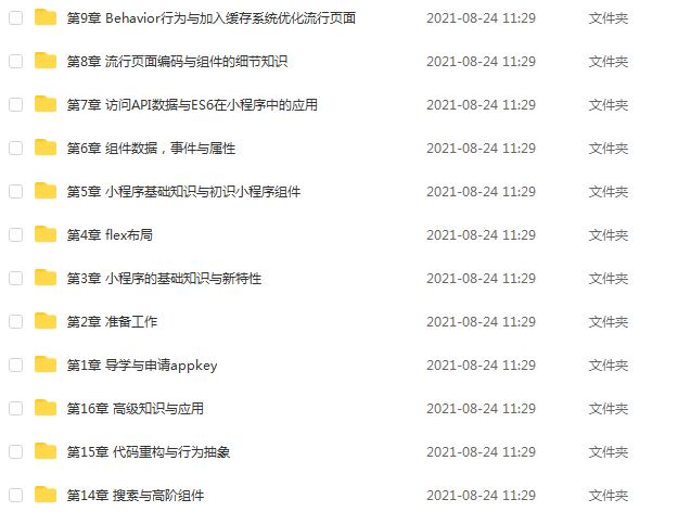纯正商业级应用程序开发微信小程序开发实战教程，17.25G百度网盘资源打包下载