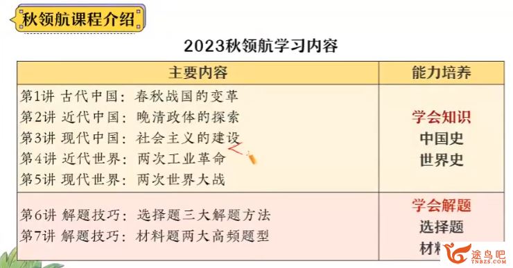刘莹莹高二历史2023暑假（秋领航）班 19讲完结 百度网盘下载