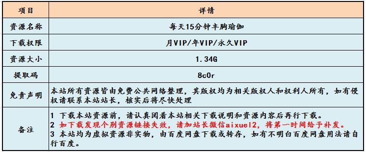 每天15分钟丰胸瑜伽教程让你拥有一个完美身材，瑜伽教程百度网盘资源打包下载
