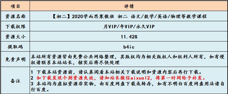 【初二】2020学而思寒假班,11.42G课程百度网盘打包下载,初二 语文/数学/英语/物理等教学