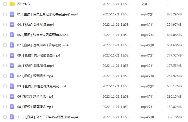 作业帮2023杨雪高三生物a+全年班+密训班23年高考生物一二三轮总复习教程（暑/秋/寒/春班）