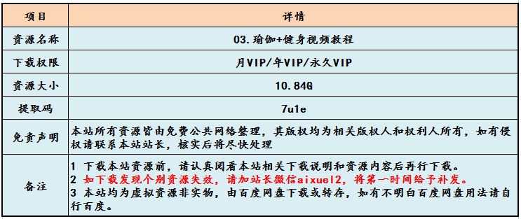 瑜伽/健身视频教程,10.84G百度网盘资源打包下载,教你怎样塑造健康体魄和完美身材
