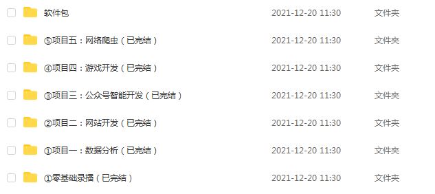 网易有道精品课：Python教学课程Python小咖养成计划,19.28G课程百度网盘打包下载