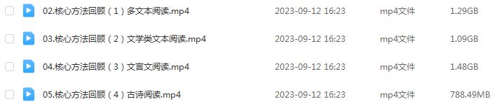 国家玮语文课程2024高三语文网课24年高考语文一轮复习视频教程+讲义（第一阶段+第二阶段）