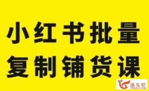 张宾·小红书批量复制铺货课，抓住小红书的流量红利 更新2023年2月 82节课百度网盘下