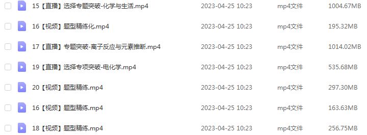 作业帮2023王瑾高三化学a+班网课视频教程+课堂笔记高考化学二三轮复习春季班