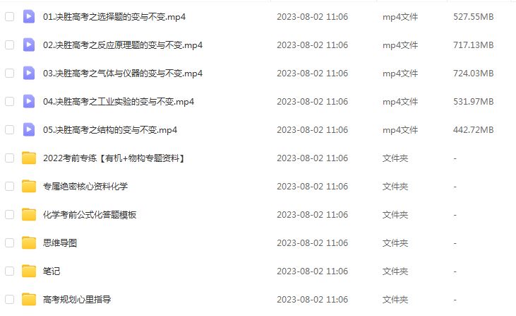 2022有道高东辉高三化学全年班高考总复习视频教程+讲义+点睛班