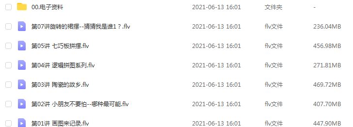 【2021-春】大班数学思维目标S班（杨彬）,2.34G课程百度网盘资源打包下载