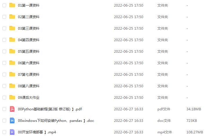 教你炒股教程 Python股票量化投资课程百度网盘资源打包下载