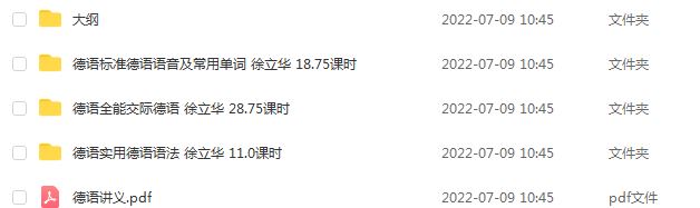 新东方德语网课教程入门一月通