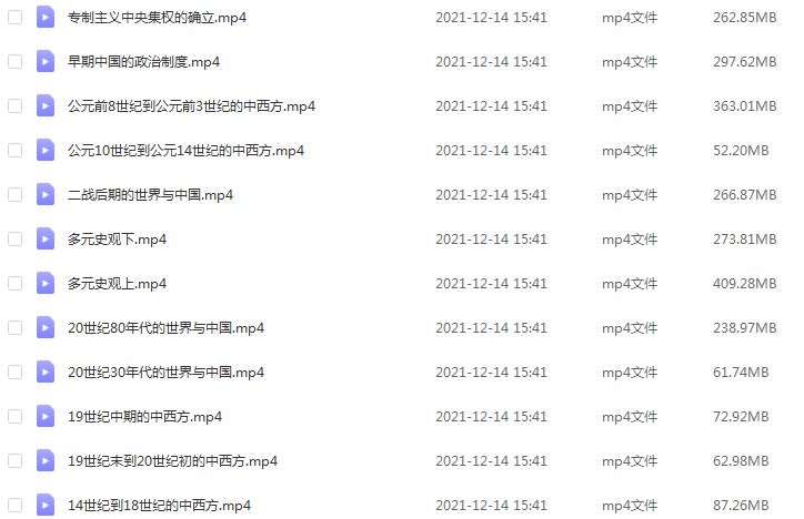 学魁榜高中历史教学课程高考历史学习资料课程,20.51G百度网盘资源打包下载