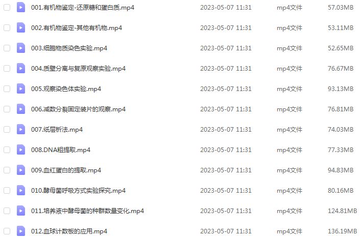 有道23年于佳卉高三生物课程23年高考生物复习一二三轮视频教程