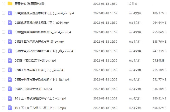 高中化学教程23年康永明高考化学视频教学课程