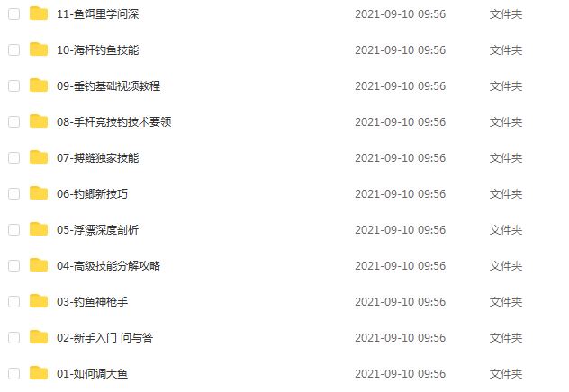 专业钓鱼人钓鱼技巧教学视频 快速掌握钓鱼技巧，百度网盘资源打包下载